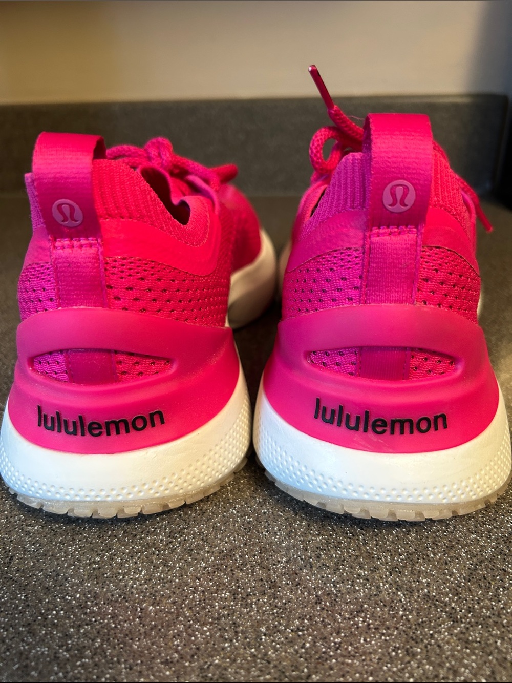 lululemon athletica Hot Pink Knit Lace-Up Athletic Sneakers - Picture 3 of 7